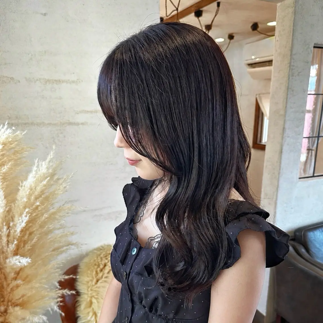 ミディアム ヘアカラー トリートメント 井上 三沙希のヘアスタイル