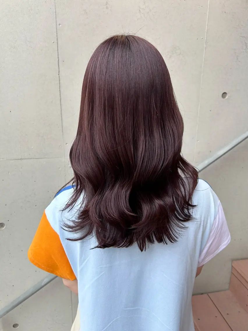 ミディアム ヘアカラー トリートメント 森山 佳小里/カラー /似合わせカットのヘアスタイル