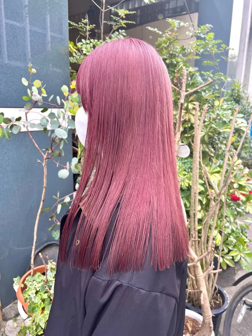 ロング カラー カット ヘアカラー トリートメント 宮川 日菜子のヘアスタイル