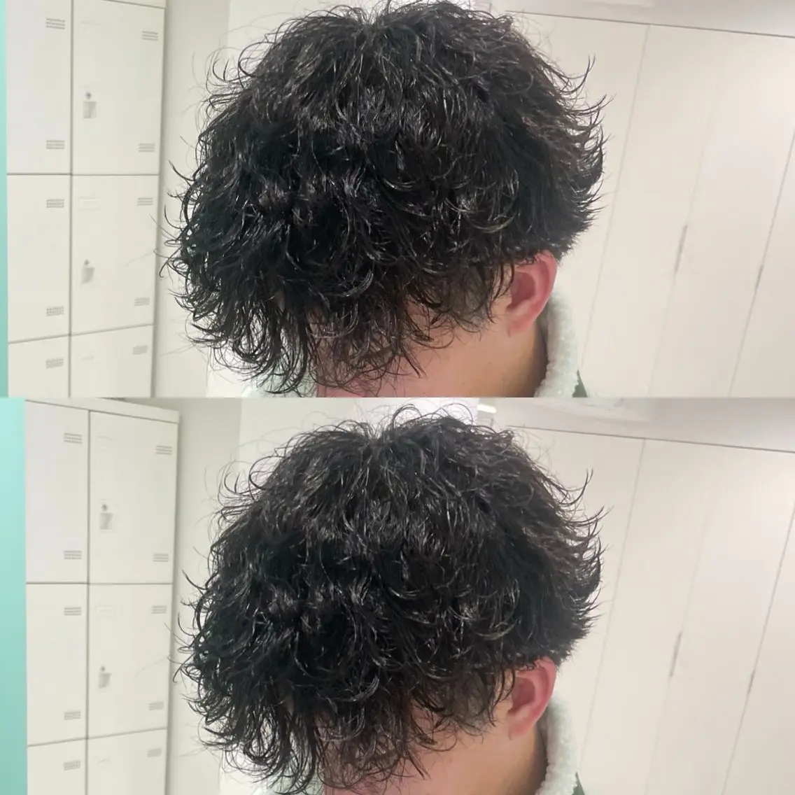 パーマ メンズ カット パーマ 🦋色落ち綺麗カラー メンズYUZU🦋‪のヘアスタイル