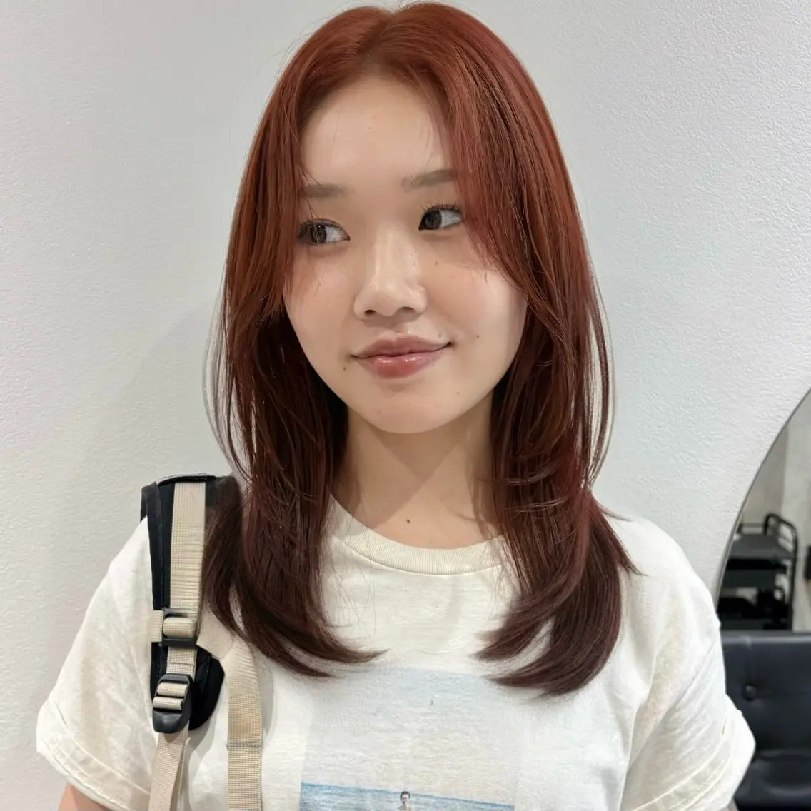 ロング カラー カット ヘアカラー トリートメント 🍊暖色×顔周り 🍊cocoroのヘアスタイル