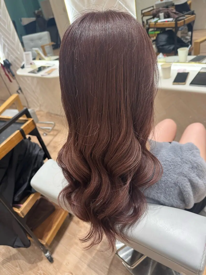 ロング カラー ヘアカラー トリートメント 河添 麗菜のヘアスタイル