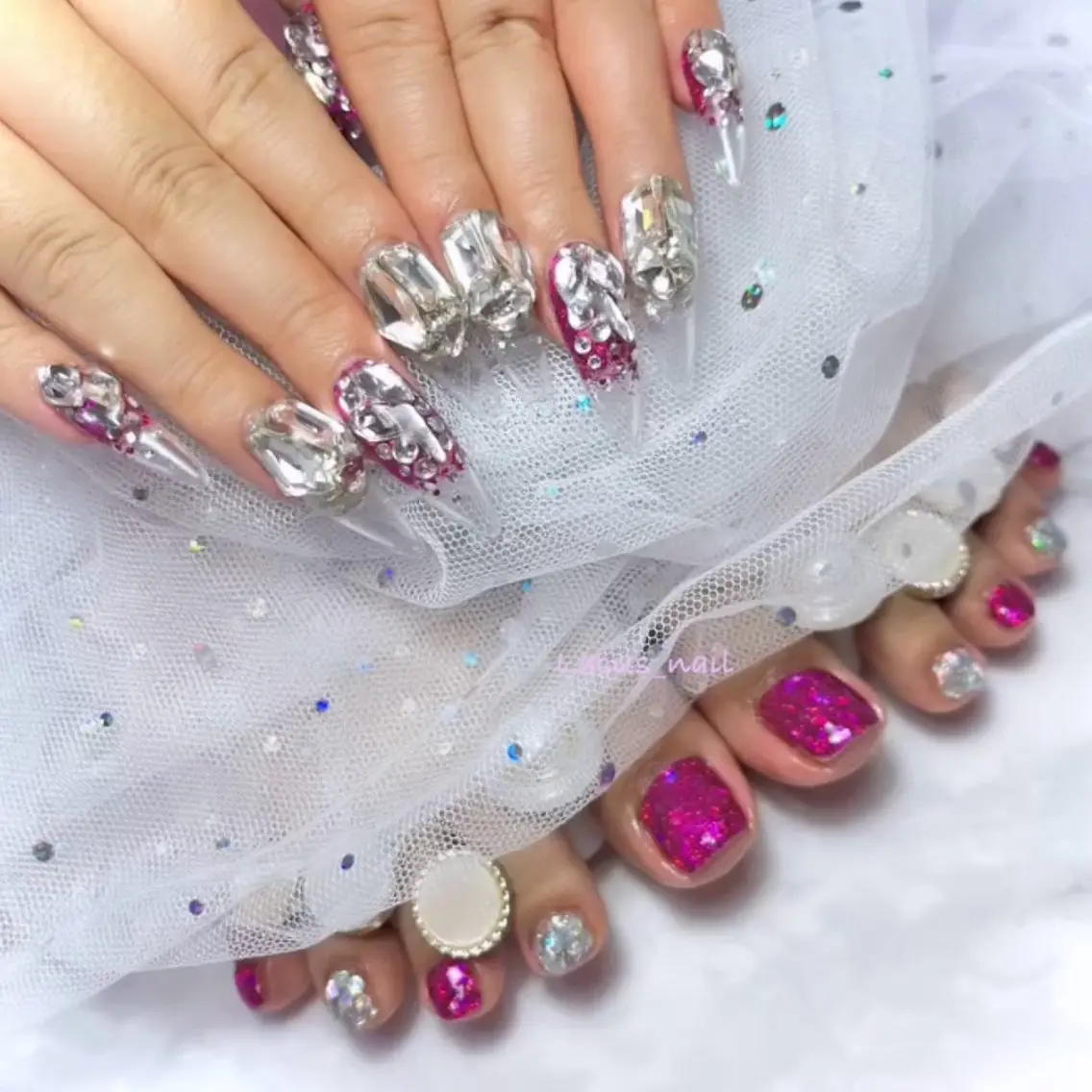 ネイル アートネイル スカルプネイル Nail Salon Lacusのネイルデザイン