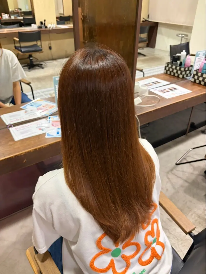 セミロング カラー ナック梅田店 毛利 愛リタッチカラー募集のヘアスタイル