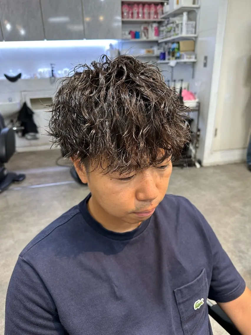 パーマ メンズ メンズパーマ ツイストスパイラルパーマ スパイラルパーマ パーマ fifth/原宿/ カットモデル/カズのヘアスタイル