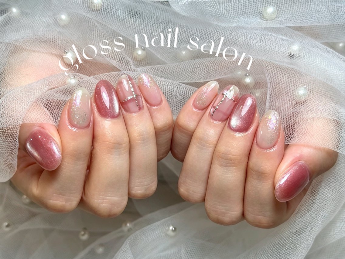 ネイル ハンドネイル ゆり🌷 gloss nailのネイルデザイン