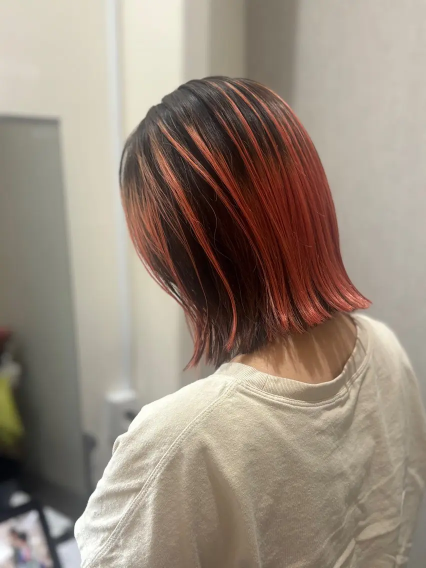 ミディアム 岡 舞唯のヘアスタイル