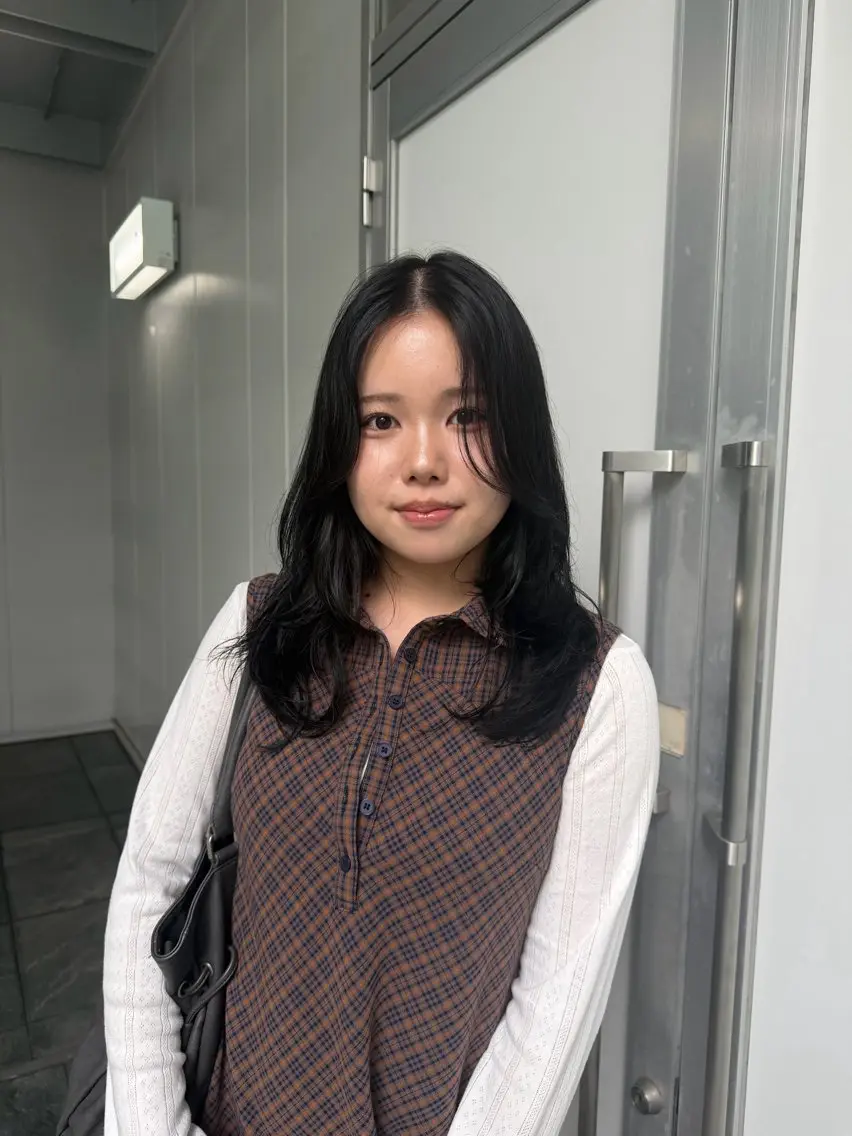 ミディアム ヘアカラー トリートメント 田中 蘭菜のヘアスタイル