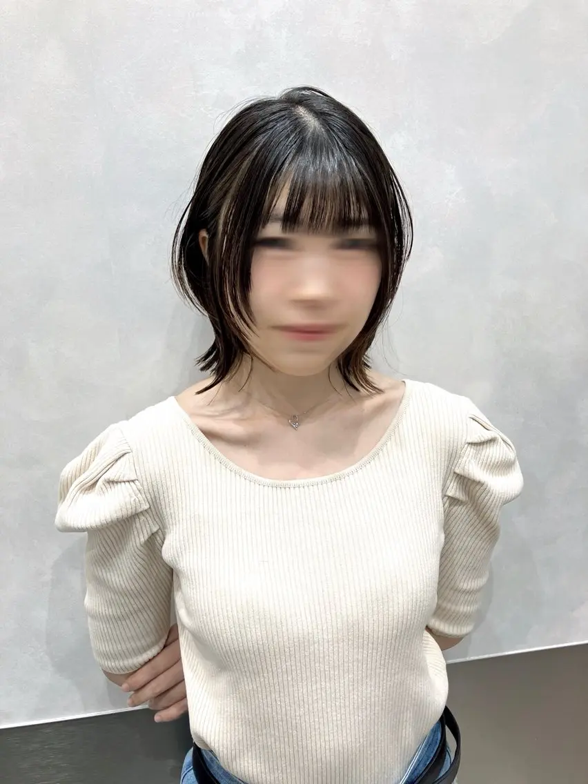 ショート カラー カット ヘアカラー トリートメント 💖ブリーチなし透明 感💖ASAHIのヘアスタイル
