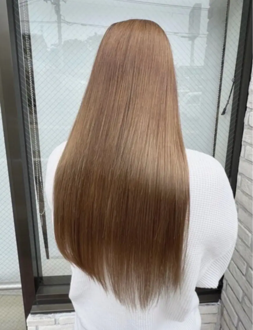 ミニモ限定クーポン✨✨圧倒的艶髪✨✨ カット➕🌟髪質改善縮毛矯正🌟 ロング料金なし‼️の写真