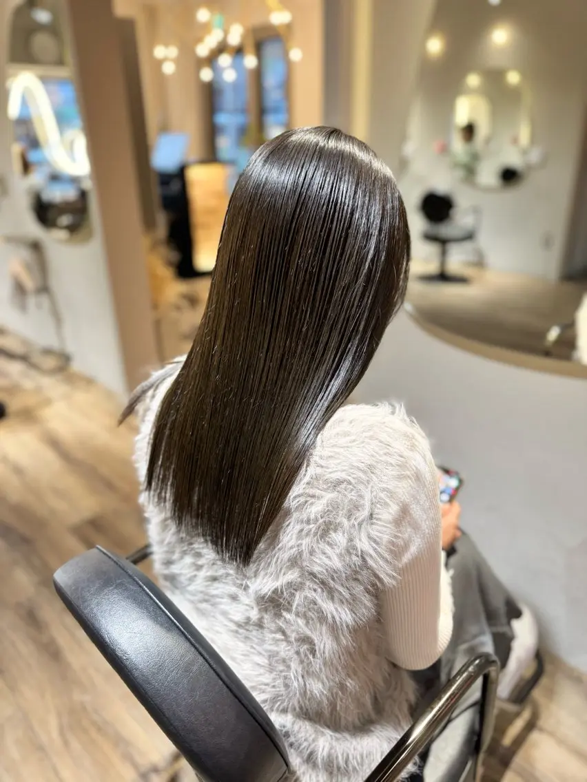 ロング カット ヘアカラー 【天満1艶髪】潤艶/ 髪質改善🌹釣本竜哉のヘアスタイル