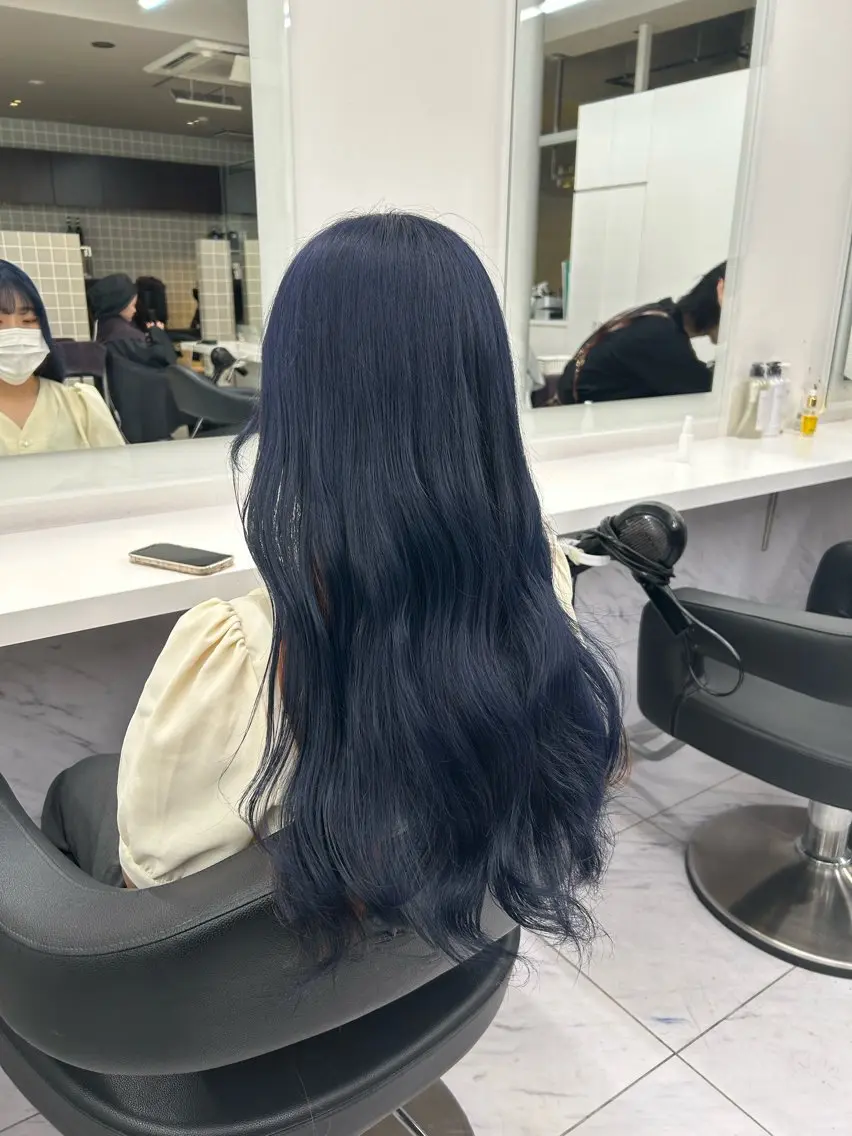セミロング カラー パーマ ヘアアレンジ メンズ キッズ 🦋縮毛/韓国レイヤ ー/透明感カラー🦋のヘアスタイル