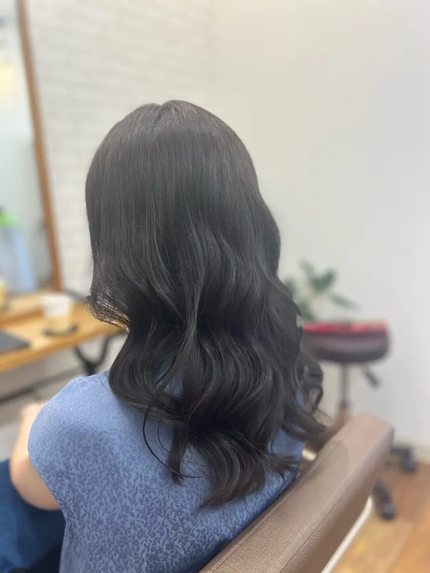 ロング カット ヘアカラー トリートメント 園田 彩音のヘアスタイル