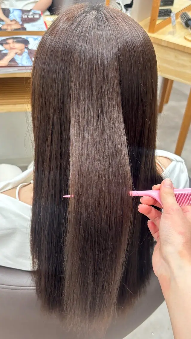 カラー パーマ 縮毛矯正 縮毛矯正 Ops hair カラー/縮毛矯正のヘアスタイル