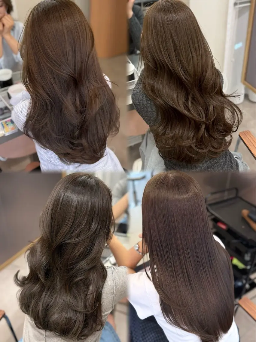 カラー ブリーチ ブラウンカラー 透明感カラー ブリーチなしカラー ヘアカラー トリートメント 大阪梅田/ 楽人(らくと)のヘアスタイル