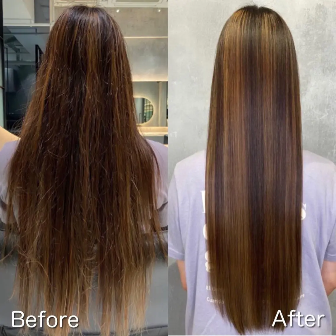 ロング ツバサ 髪質改善のヘアスタイル