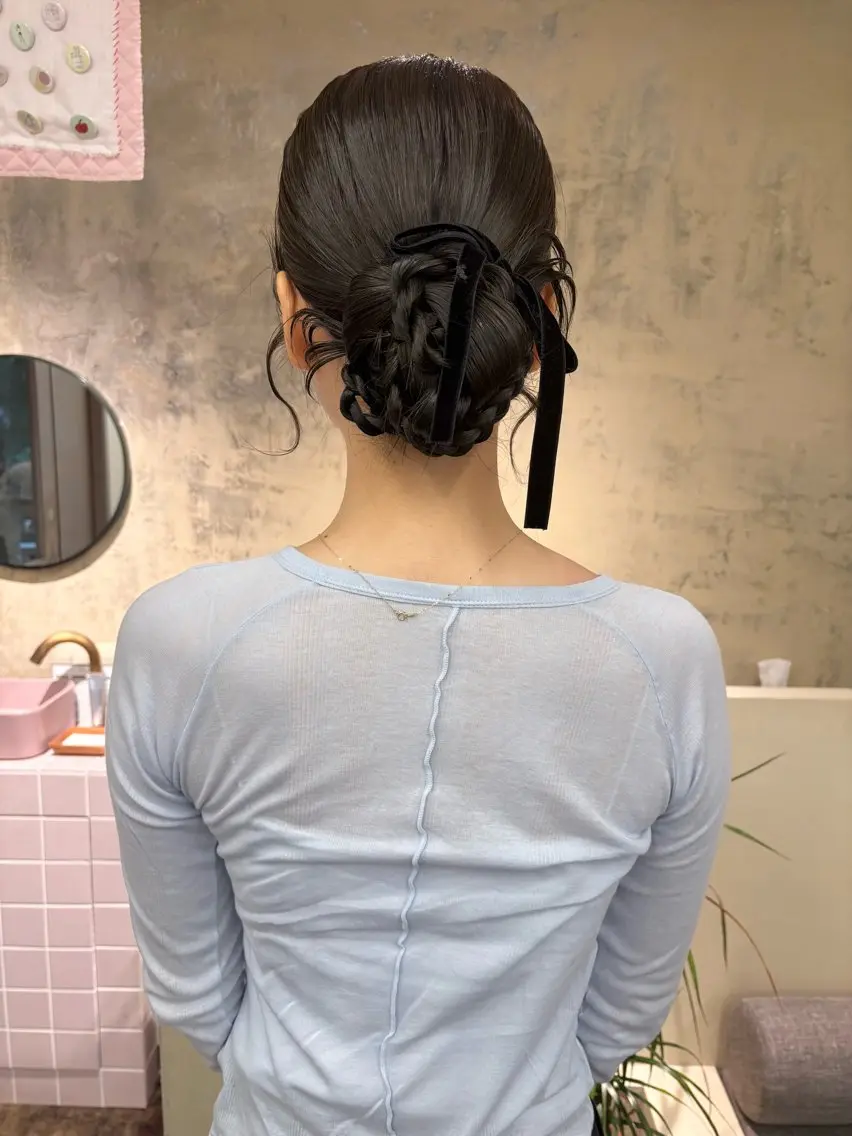ロング ヘアアレンジ ヘアセット 美空🐇 レイヤー / 透明感カラー🩰のヘアスタイル