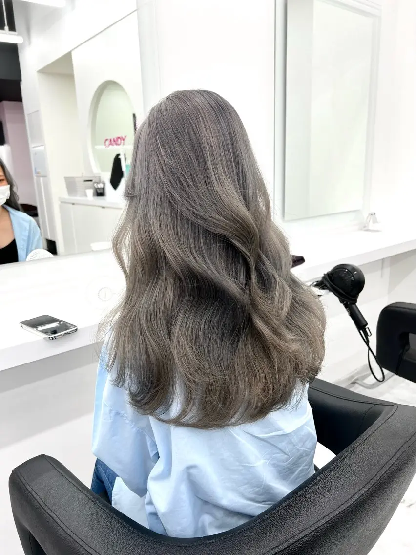 ロング カラー ヘアアレンジ 透明感×韓流ハイ トーン🫧RYUTAのヘアスタイル