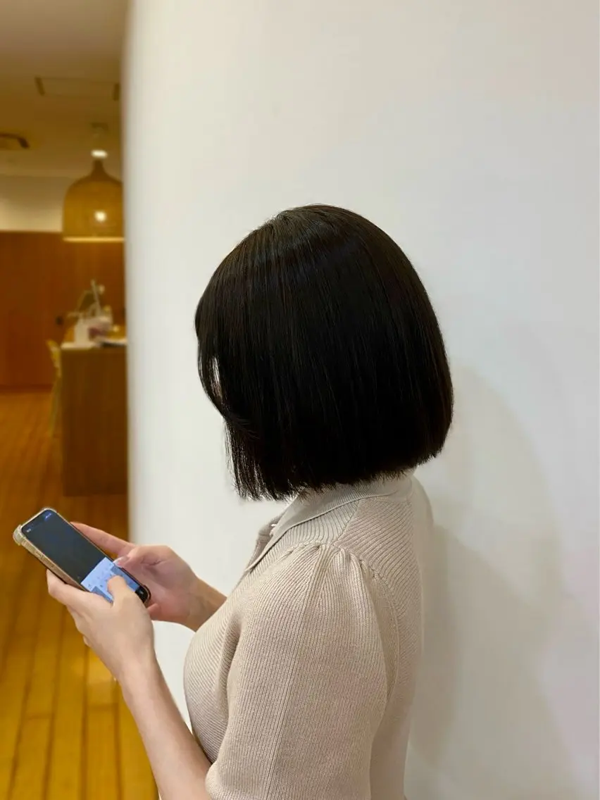 ショート カラー 透明感カラー グレージュ ヘアカラー 安藤 美好/透明感カラーのヘアスタイル
