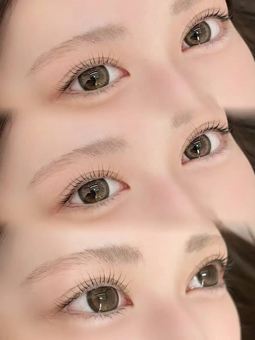 まつ毛パーマモデルの写真