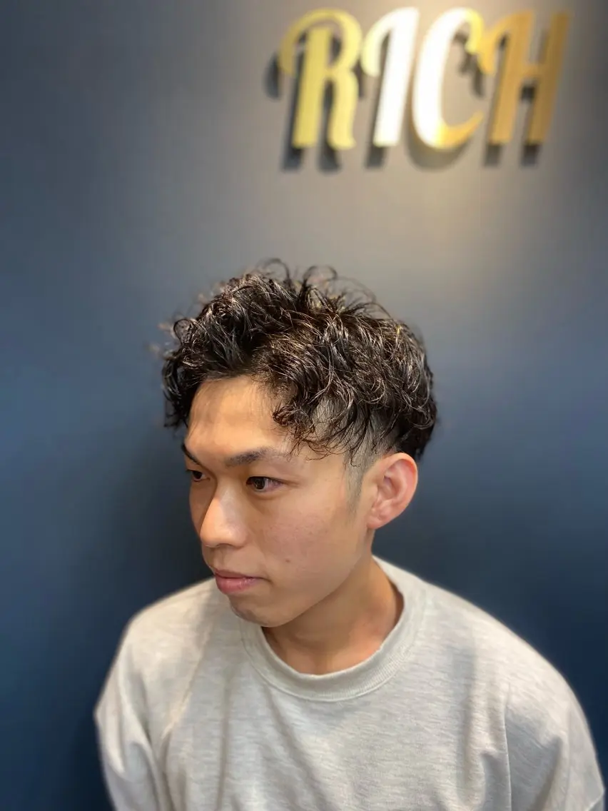 パーマ 【メンズパーマ】 山下勝勲のヘアスタイル