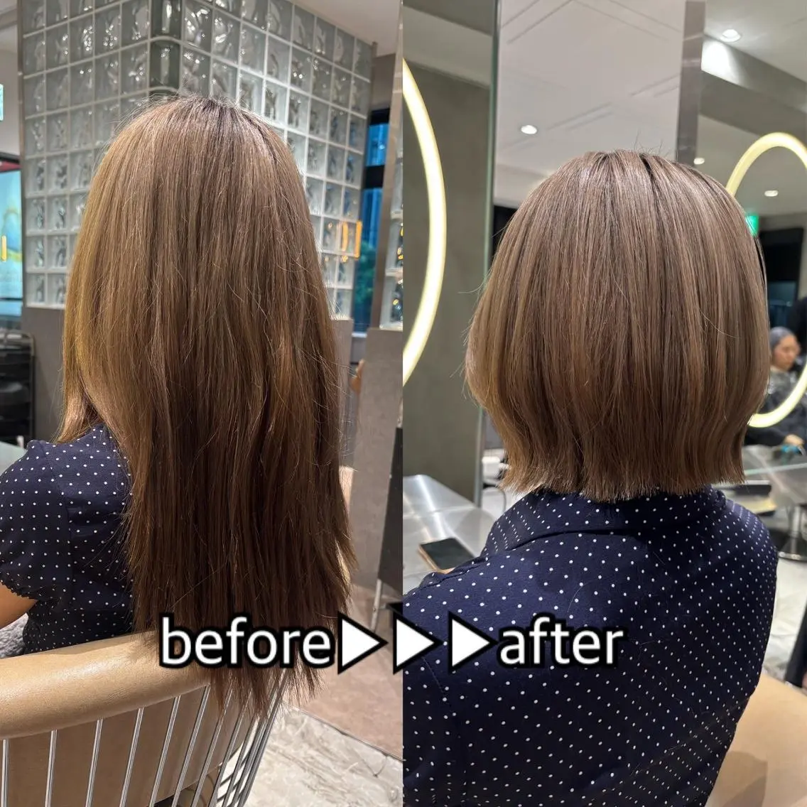 ミディアム Lond alxeiaのヘアスタイル