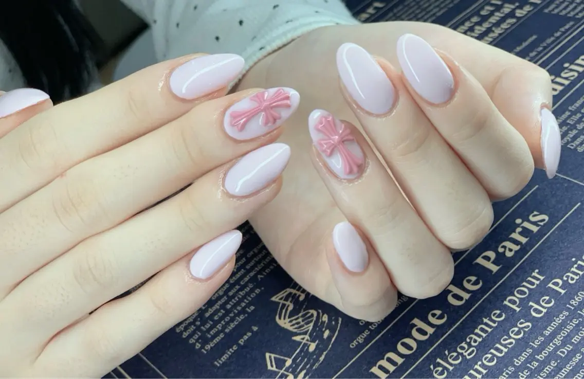 ネイル ジェルネイル 韓国ネイル ニュアンスネイル パラジェル ワンホンネイル Kaori Nailのネイルデザイン