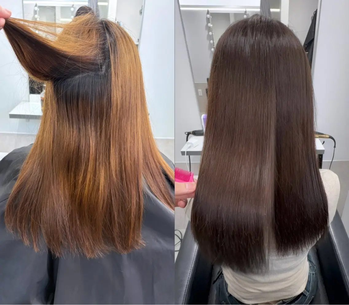 ロング カラー 髪質改善 縮毛矯正 髪質改善/レイヤー カット福澤　和嗣のヘアスタイル