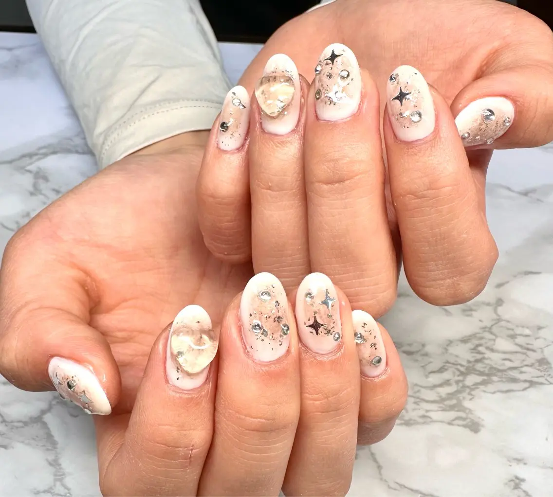 ネイル アートネイル チークネイル ミラーネイル ニュアンスネイル ワンカラーネイル Mai’s nailのネイルデザイン
