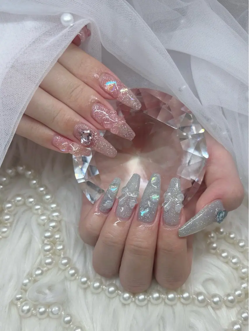 ロング ハンドネイル Nailsalon Angeのネイルデザイン