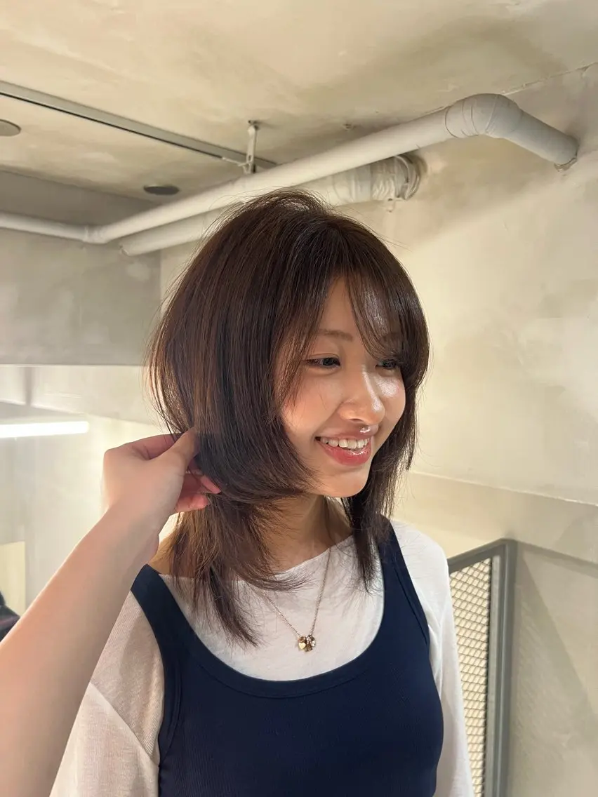 ミディアム ヘアカラー モデル募集中 🎀ruanのヘアスタイル