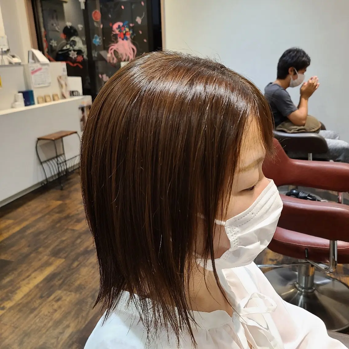 ミディアム 髪質改善 縮毛矯正 大熊 智也のヘアスタイル