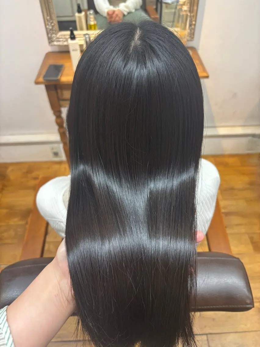 セミロング トリートメント ヘッドスパ 髪質改善カラー✨ るな🕊🫧のヘアスタイル