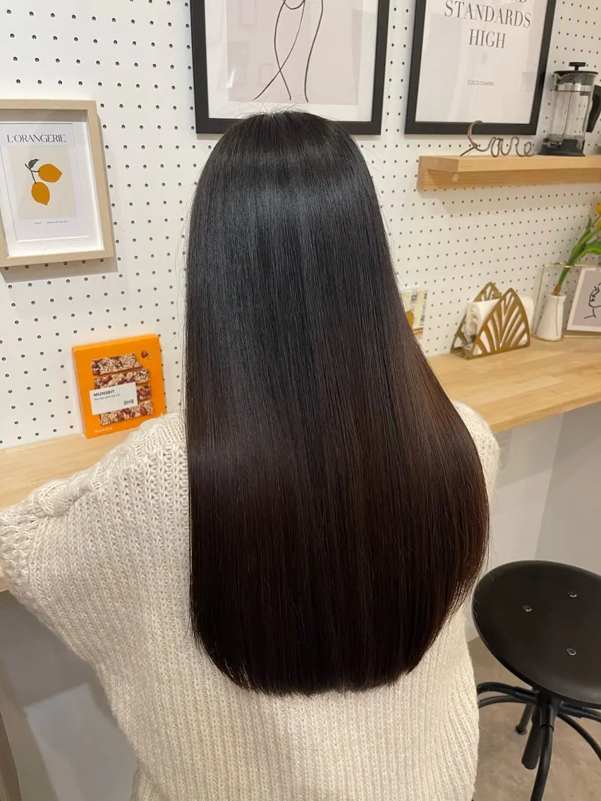 ロング 縮毛・酸性ストレート 特化のヘアスタイル