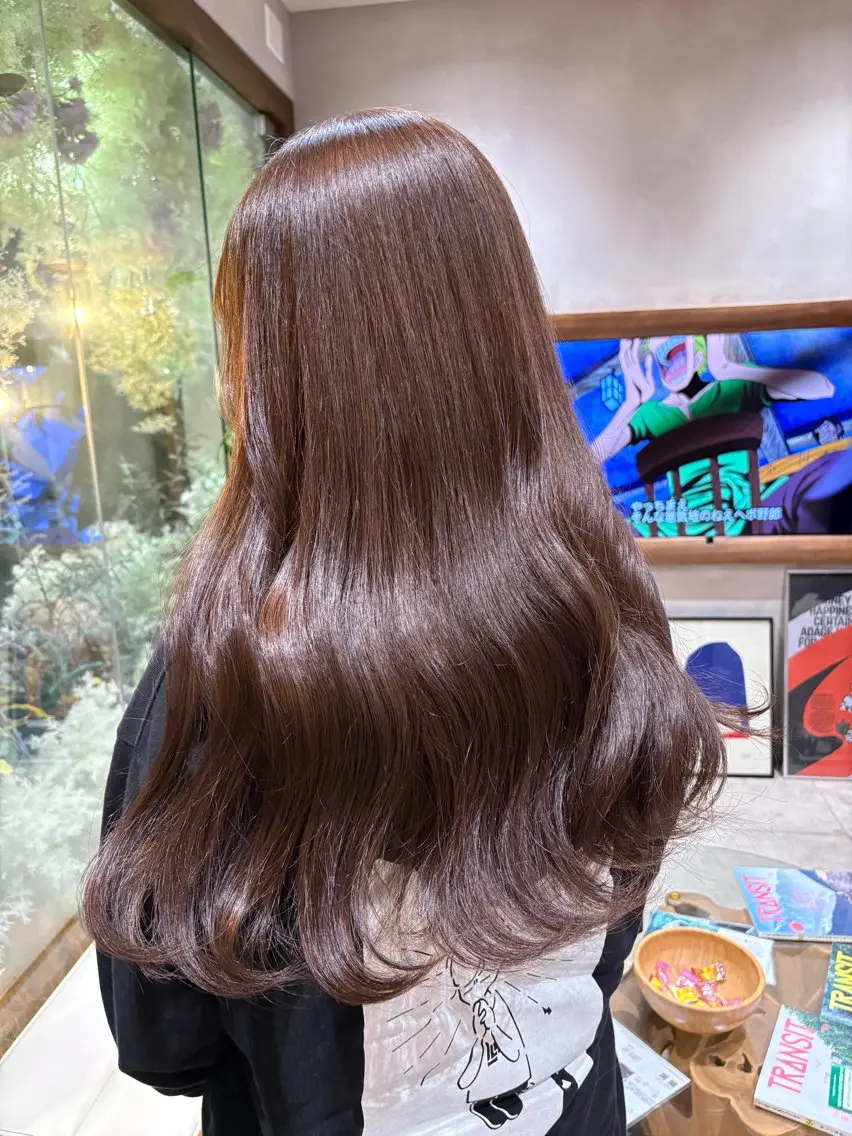 セミロング カラー カット 透明感カラー/ハッシ ュカット/TSUKAのヘアスタイル