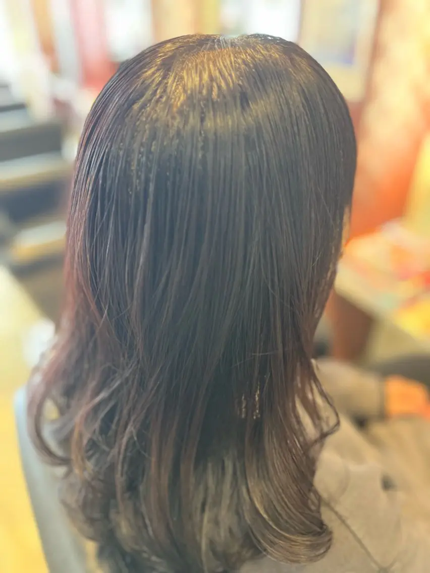 セミロング カラー ブラウンカラー 織田 英之のヘアスタイル
