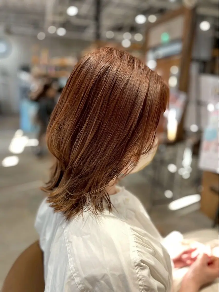 【🍒ミディアム、ミディアムレイヤー限定🤍ྀི】ミディアム、ミディアムレイヤー＋艶トリートメント☁️🫧の写真