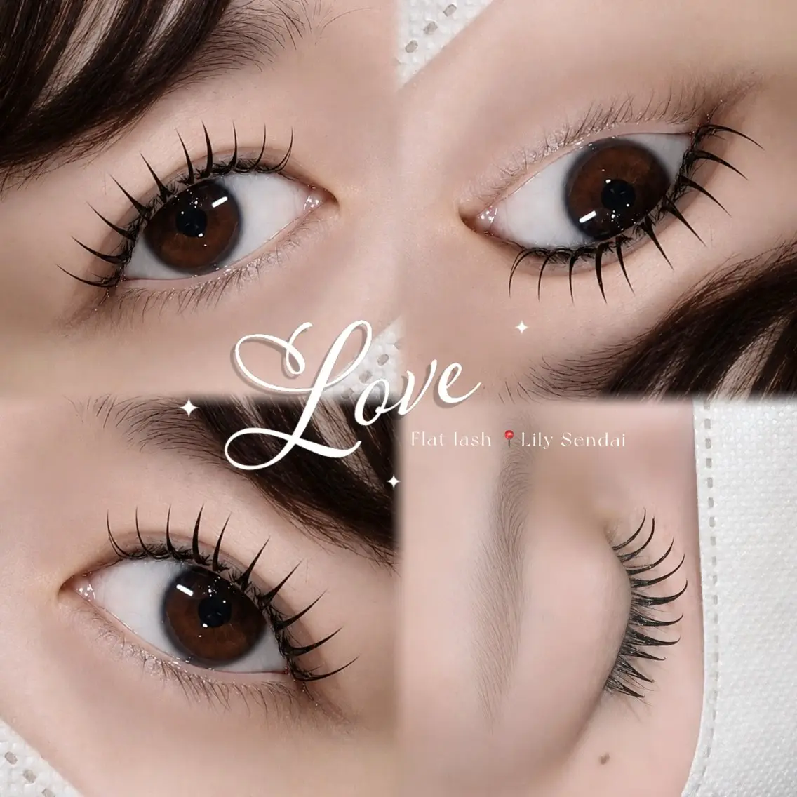Flat lash 【 100本 】 束感仕上げ🐰の写真