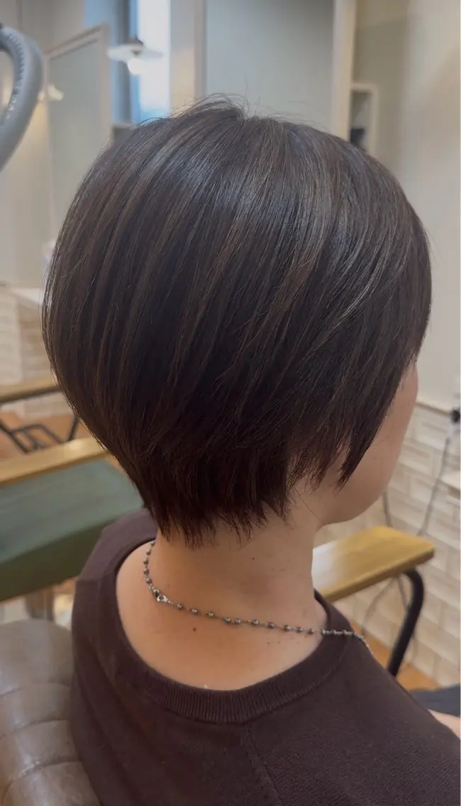 ショート カット ヘアカラー 奈良／富雄／生駒 ショート/川元裕範のヘアスタイル