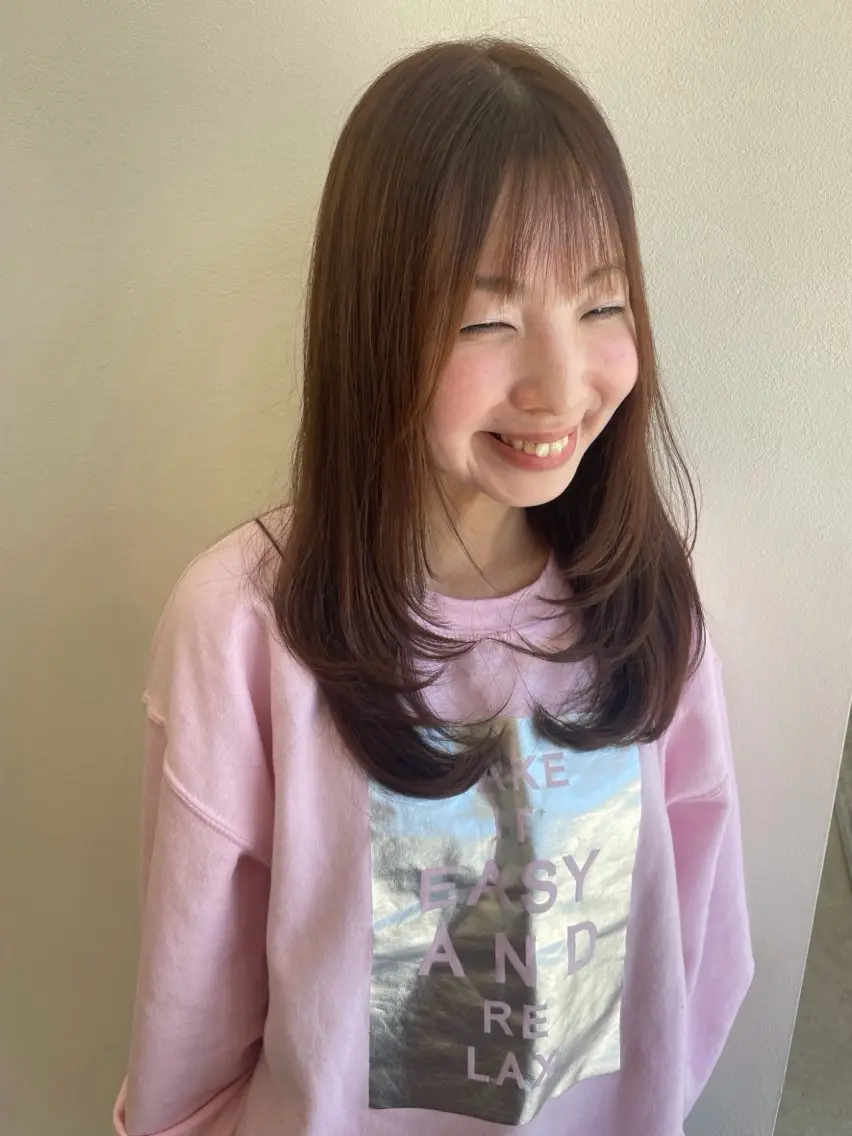 鎖骨下ロングレイヤー💎の写真