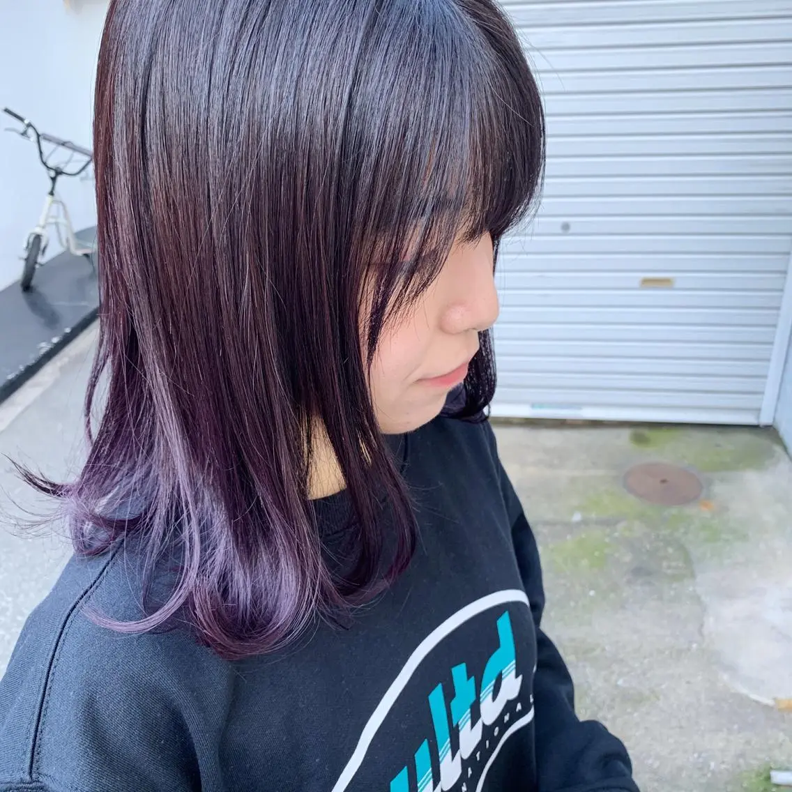 ミディアム カラー グラデーションカラー スダユーヤ 💫推しカラーウルフのヘアスタイル