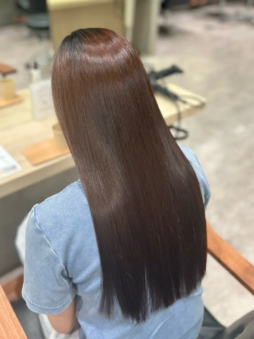 ロング 縮毛矯正 髪質改善/縮毛矯正 Manamiのヘアスタイル