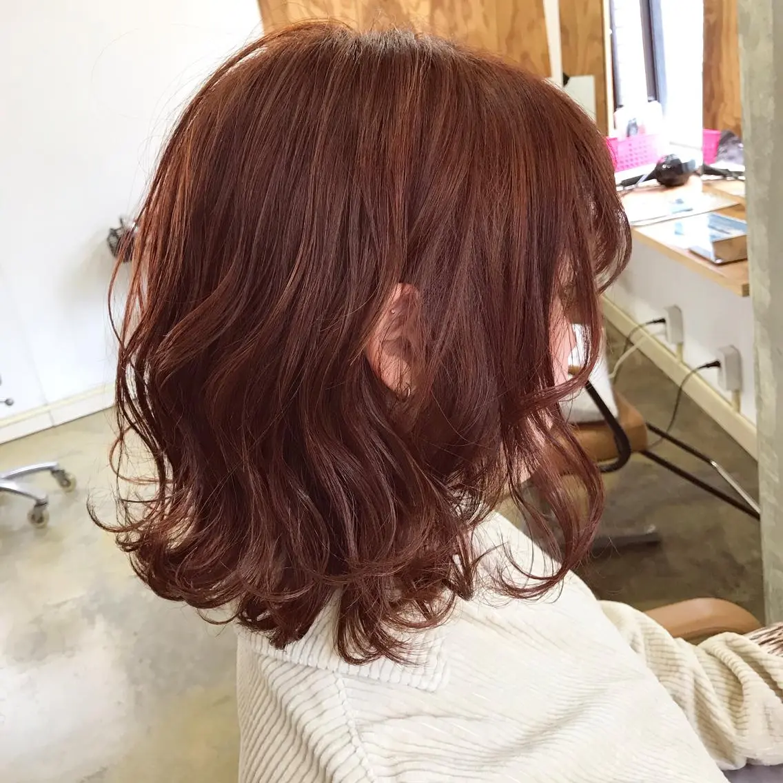 ミディアム カラー カット ヘアカラー トリートメント 💎髪質改善💎 デザイナーshinのヘアスタイル