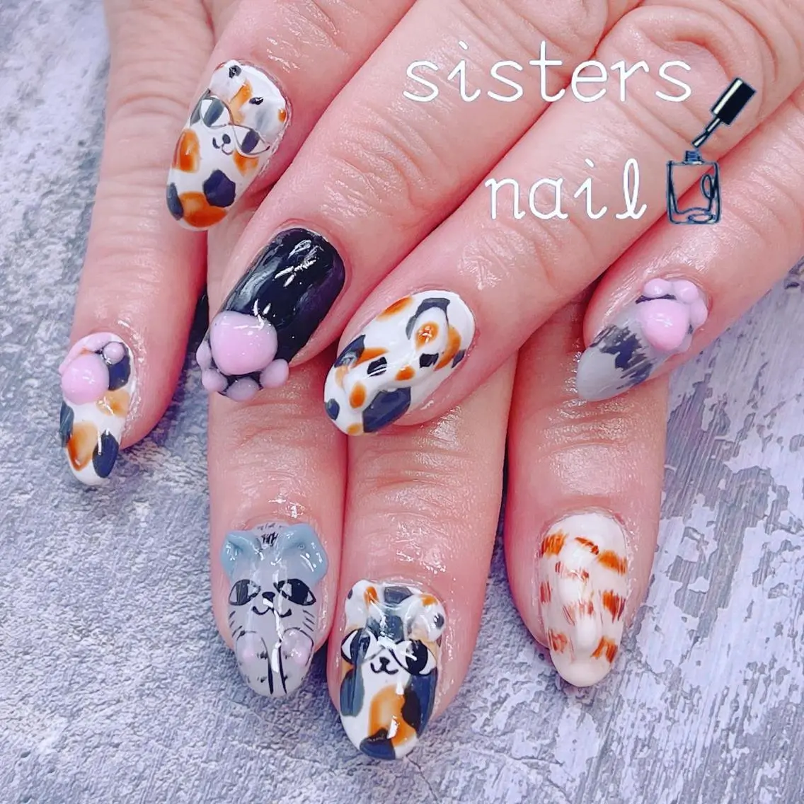 ネイル アートネイル ハンドネイル ハンドケア sisters nail.fのネイルデザイン