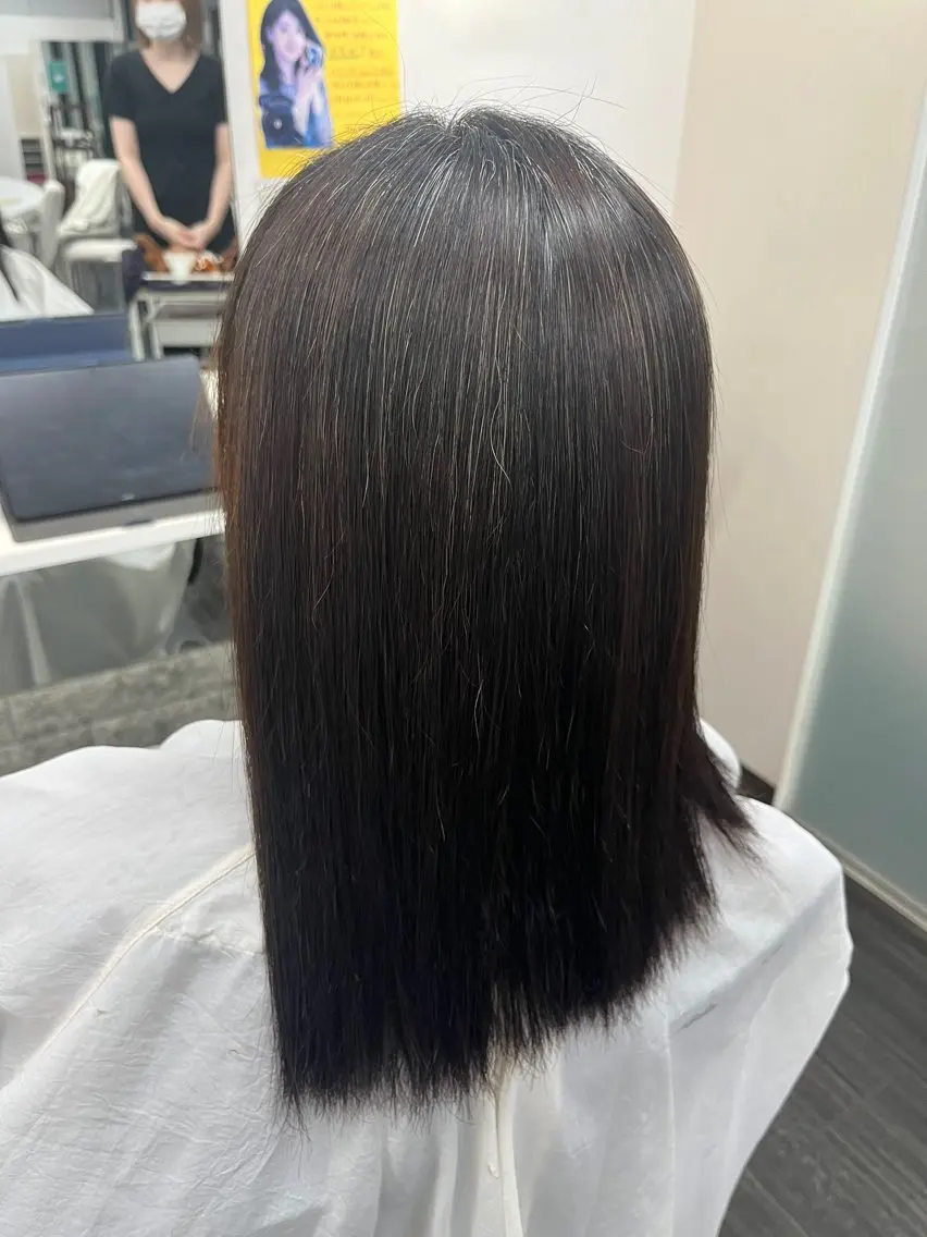 ミディアム 縮毛矯正 mits HARUNAのヘアスタイル