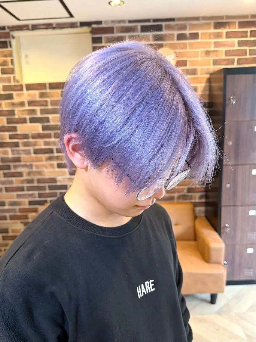 メンズ限定【ミニモ学割】カット＋２ブリーチ＋カラーの写真