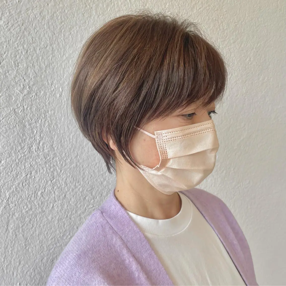 ショート カラー くびれヘア ショートヘア 髪質改善特化 谷口祐綺のヘアスタイル