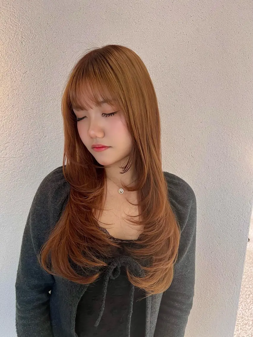 ✅ハイレイヤー、レイヤーカット 5/31(日)限定、カット+ミルクティーカラー+トリートメントお試しメニューの写真