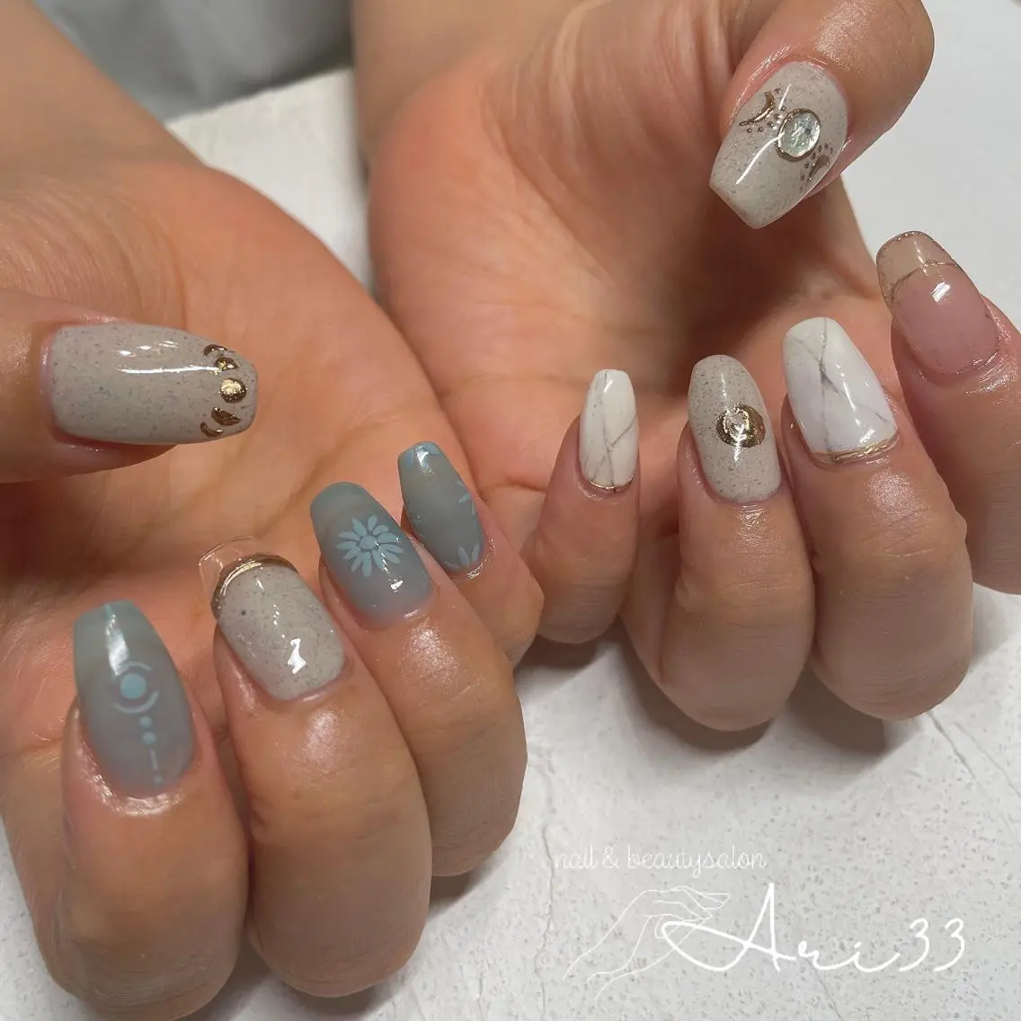 ネイル ハンドネイル プライベートサロン Ari33nailのネイルデザイン