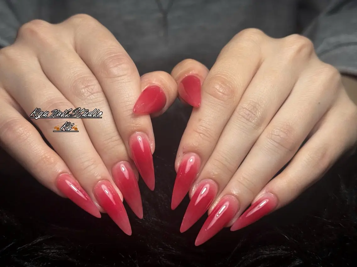 ネイル アートネイル ジェルネイル グラデーション マグネットネイル ニュアンスネイル ハンドネイル Ryu Nail Studioのネイルデザイン